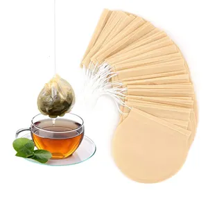 Cheap Coffee Herbal Foot Bath Soup Unbleached Drawstring Round Infuser Pla Disposable Filter Bags For Tea