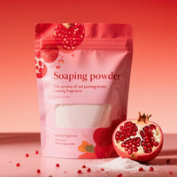 Sacs en plastique imprimés personnalisés, sachets vides en mylar d'emballage de détergent de lessive en poudre de savon thermoscellable avec pochette debout à fenêtre