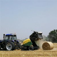 Filet de paillage agricole rond en PEHD vierge, stabilisé aux UV, résistant aux déchirures et anti-vieillissement, pour balles de foin, paille et ensilage