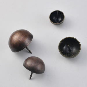 Wenzhou Platinum Link Semi-Circular Bubble Nail 30mm 40mm 50mm <b>Brass</b> <b>Antique</b> Blue Rivet <b>Door</b> Nail For Gates Furniture Handle - Product Image 4