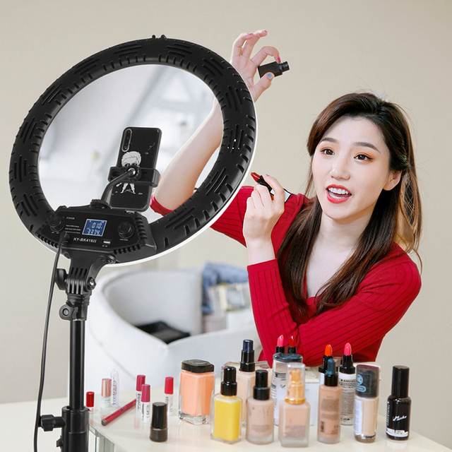 BK416II 18inch LED Ring Light with Stand for Photography Studio Use 65W Broadcast Lamp for Phone Good Product for Sale