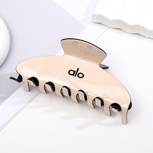 Pinzas para el Cabello Elegantes en Blanco y Negro, de Acetato Ecológico, con Impresión de Logotipo Personalizado, Accesorios para el Cabello Modernos para <span class=keywords><strong>Mujer</strong></span>, Perfectas - Product Image 2
