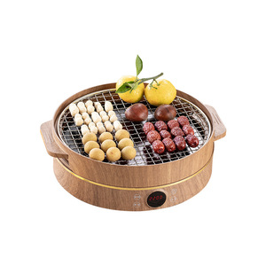 Electric Ceramic Stove With Tea Kettle And Grill For Indoor Outdoor Use <b>Portable</b> Multi Functional <b>Fire</b> <b>Pit</b> With Infrared Heating - Product Image 4