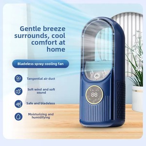Ventilatore USB da Tavolo Mini Spray Silenzioso e Colorato, Nuovo Bestseller Transfrontaliero, Senza Pale, con Telecomando e Funzione Umidificante - Product Image 3