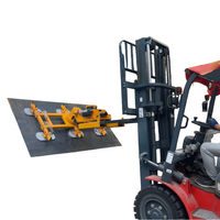 Nouvelles ventouses électriques à batterie montées sur chariot élévateur, capacité 800 kg, pour verre et tôles métalliques, système de levage sous vide double CE