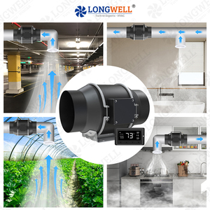 Ventilador <span class=keywords><strong>de</strong></span> Conducto EC <span class=keywords><strong>de</strong></span> CA/CC Súper Silencioso LONGWELL, Ventilador <span class=keywords><strong>de</strong></span> Extracción <span class=keywords><strong>de</strong></span> Corriente Eléctrica para Cocina y Habitación - Product Image 6