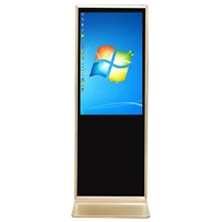 Programa de Afiliados: Soporte de Suelo para Señalización Digital LCD de 55 Pulgadas para Interiores, Gráficos Animados 4K, Pantalla de Menú Publicitario