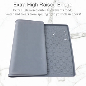 Tapis d'alimentation antidérapant personnalisé <span class=keywords><strong>pour</strong></span> <span class=keywords><strong>chien</strong></span> Tapis d'alimentation portable en silicone <span class=keywords><strong>pour</strong></span> chat et <span class=keywords><strong>chien</strong></span> Tapis de bol <span class=keywords><strong>anti</strong></span>-<span class=keywords><strong>débordement</strong></span> avec bords <span class=keywords><strong>pour</strong></span> la nourriture et l'eau Tapis de nourriture - Product Image 3
