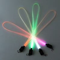 Lampu gantung warna-warni untuk lampu kilat led menyala tali lanyard leher untuk pesta klub konser vokal rapat