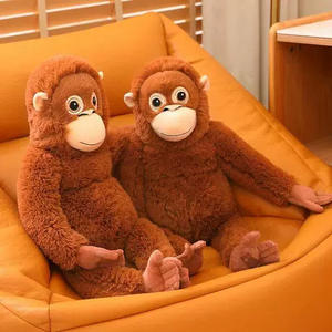 Peluche Realistico di Orangutan Personalizzabile all'Ingrosso, Morbido Giocattolo con Braccia Lunghe Appendibile, Bambola di Peluche per Regali Aziendali CPC - Product Image 1