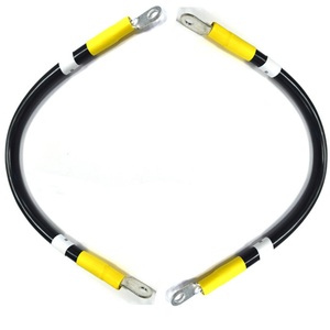 Câble de batterie 2 AWG avec bornes à anneau, robuste, homologué UL 600V 125 ° Cosses en cuivre étamé pour câblage solaire, marin, VR et automobile - Product Image 2