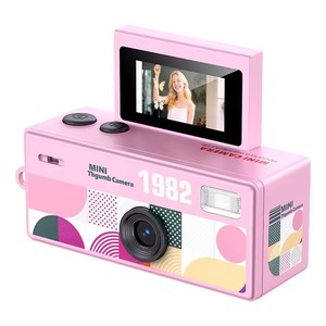 Kamera Gantungan Kunci Layar Lipat Dekoratif 1080P HD Retro Klasik Kompak Digital dengan Senter untuk Anak-Anak - Product Image 1