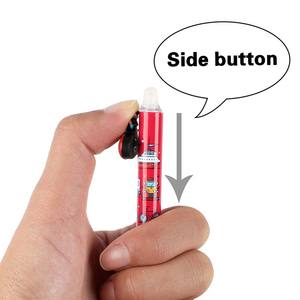 Penna Gel Cancellabile Promozionale O&Q con Cartone Animato, Doppia Punta, Sensibile al Calore, Plastica Laminata 0.5mm Nero/Blu Trasporto - Product Image 4