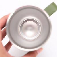 Thermos en acier inoxydable 304 à isolation sous vide avec poignée, grande capacité 30 oz, maintien thermique de 12 à 24 heures, utilisation en voiture, anti-fuite