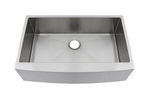 Handmade Stainless Steel Farmhouse-Style Single <b>Sink</b> <b>Faucet</b> AS-R3321 One-Hole Design Rectangular Bowl 1.0-1.2mm Thickness Nano - Product Image 2