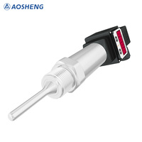 Transmetteur de température AOSHENG haute précision PT100 RTD, sortie 4-20mA, USB, OEM/ODM, acier inoxydable, IP68, écran LCD/LED