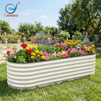 Kit de jardinière surélevée en métal pour légumes et fleurs