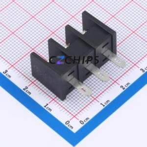 MX35H-8.25-03P-BK01-Cu-S-A Barrier Terminal Block Through hole Component THT,P=8.25mm Connector Two Sides 8.25mm 1x3P Center Pin - Product Image 2