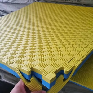 Tapis de judo, kabaddi, taekwondo de haute qualité en EVA de 3 cm, 1 m x 1 m, pour salle de sport, arts martiaux, tatami en puzzle, tapis de karaté WKF, 5 lignes personnalisables - Product Image 3