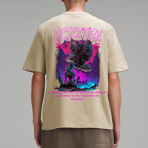 Camiseta de Hip Hop con Estampado Serigrafiado 2024 del Fabricante, Camiseta Pro Club de Peso Pesado 100% Algodón, Camiseta Unisex de Punto con Logotipo Personalizado de Gran Tamaño - Product Image 6