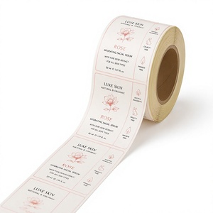 Etiqueta Cosmética Impresa Personalizada en Rollo, Adhesivo Impermeable para Botellas, Embalaje de Marca OEM ODM, Fábrica en Vietnam - Product Image 1