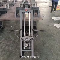 XOYOOU Appareil de musculation professionnel à charge de plaques en acier, Rameur linéaire T-Bar pour bras et dos, Capacité 2t, Poids utilisateur max. 150 kg