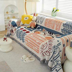 Hot Sale Wasch bare American Style 5-Sitzer Sofa bezug <span class=keywords><strong>Lucky</strong></span> <span class=keywords><strong>Cat</strong></span> Design Full Sectional Sofa bezug für Wohnzimmer Erschwing lich - Product Image 6