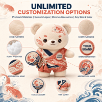 Mascotte en peluche Ours du Festival Koi, Jouet en peluche personnalisé, Animal en peluche, Fabricant OEM ODM, Fournisseur direct d'usine, Cadeau