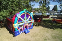 Styles commerciaux de fête d'équipement d'amusement gonflable de château combiné gonflable de grande roue extérieure divers