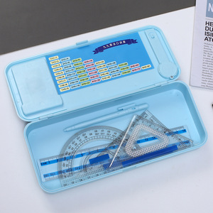 Tablette de dessin intelligente avec étui à crayons et calculatrice 8 chiffres pour enfants, outil d'apprentissage des mathématiques, rose et bleu, en ABS, pour les 8-13 ans - Product Image 2