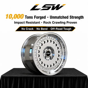 LSR8005 5x114.3 5x120.65 15 16 17 นิ้ว ล้อฟอร์จ ขอบขัดเงาเต็มวง แบบรูสองแถว ขายส่งราคาพิเศษ - Product Image 3