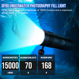 Trustfire DF90 LED duiklamp 15000LM onderwaterlamp hoge vermogen lange afstand duiklamp voor duiken in de zee - Product Image 1