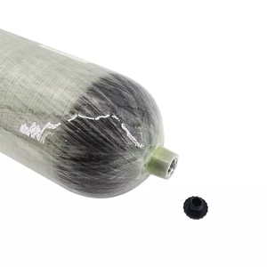 Tanque de aire comprimido de oxígeno de 9L, cilindro de fibra de carbono de alta presión, 4500PSI, para bomberos, gran oferta - Product Image 2