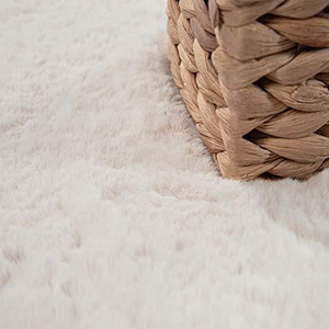<span class=keywords><strong>Tapis</strong></span> abstrait moderne en polyester pour le salon <span class=keywords><strong>salle</strong></span> à <span class=keywords><strong>manger</strong></span> pour la prière et l'exercice Factory Direct 120cm Round Faux Rabbit Fur Rug - Product Image 6