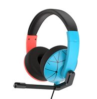 Casque de jeu filaire supra-auriculaire avec micro compatible PS4/PS5/Xbox One Series/Switch