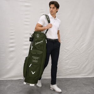 <span class=keywords><strong>Sac</strong></span> <span class=keywords><strong>de</strong></span> <span class=keywords><strong>golf</strong></span> haut <span class=keywords><strong>de</strong></span> gamme en cuir PU imperméable <span class=keywords><strong>avec</strong></span> cadre léger, plusieurs poches, design écologique et durable pour 14 clubs - Product Image 2