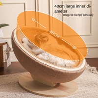 Chaise longue moderne de luxe écologique pour chat en carton ondulé avec corde en toile de jute pour anniversaire, en carton coquille d'œuf