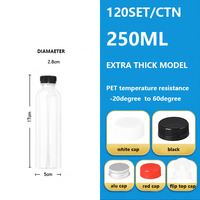 100ml 150ml 200ml 300ml 350ml 400ml 500ml 550ml 1000ml ml Bouteille de boisson PET Bouteille en plastique d'eau de source minérale de jus de lait