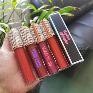 Brillo <span class=keywords><strong>de</strong></span> <span class=keywords><strong>labios</strong></span> más vendido con tubo <span class=keywords><strong>de</strong></span> diamantes <span class=keywords><strong>de</strong></span> imitación Etiqueta privada Brillo <span class=keywords><strong>de</strong></span> <span class=keywords><strong>labios</strong></span> brillante mate <span class=keywords><strong>de</strong></span> alto pigmento Vegano - Product Image 1