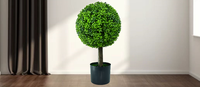 Vente en gros de feuilles de palmier artificielles, petit arbre mort extérieur, buis artificiels pour la décoration intérieure
