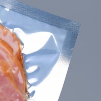 Sacs sous vide transparents Yin Yang personnalisés avec soufflets latéraux pour emballage de noix, qualité alimentaire, thermoscellables, en MVPET+PET+PE