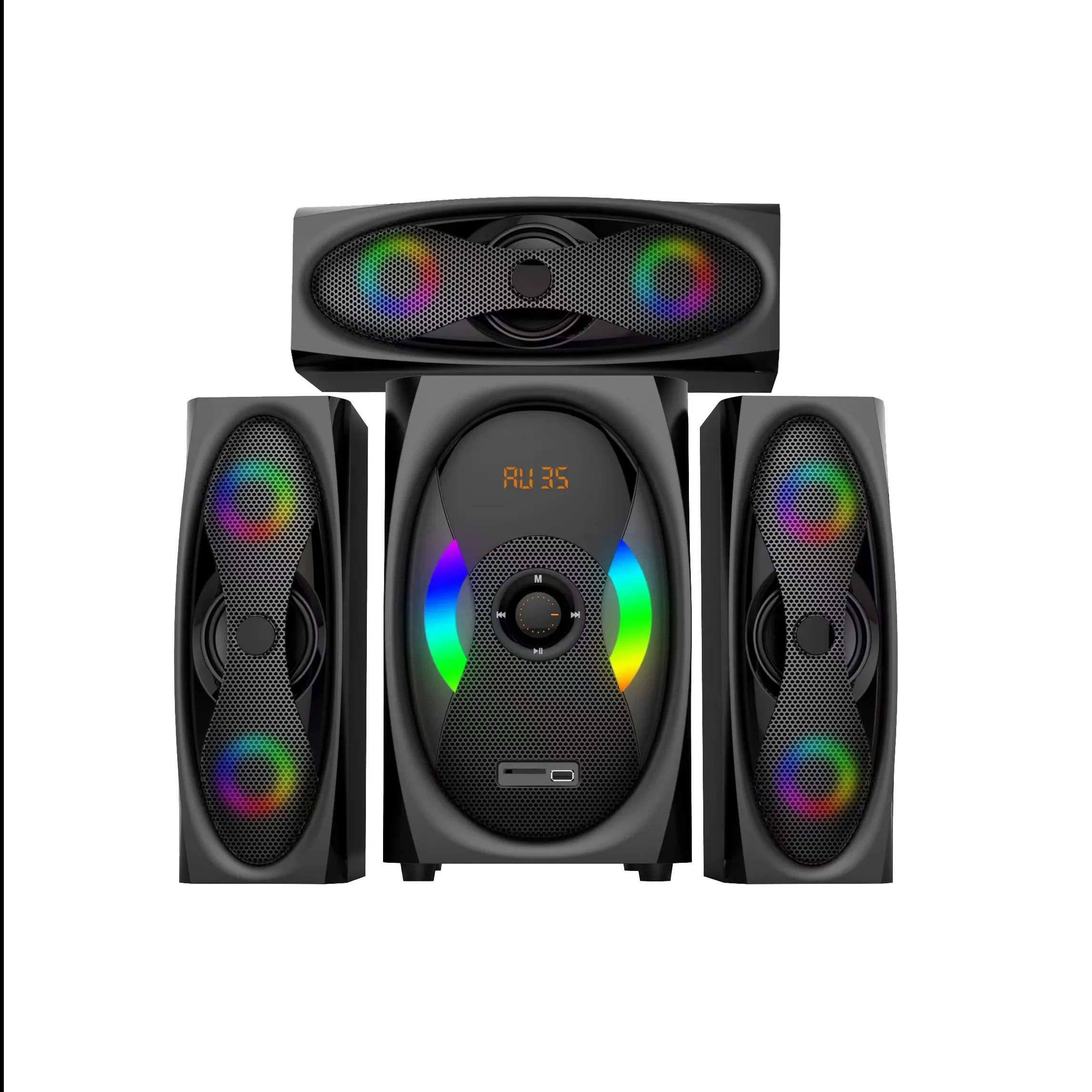 New 3.1 Home Theater Speaker Audio System Sound Professional Sound DJ Bass Active Speakers