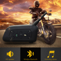 Intercomunicador para Motocicleta TOUCARE V6 de 6 Vías con Bluetooth 5.0 - Auriculares Impermeables con Cancelación de Ruido y Función para Compartir Música para Motociclistas y Clubes de Motocicletas
