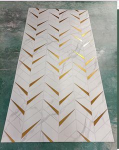 Panneau mural en <span class=keywords><strong>PVC</strong></span> effet marbre, léger et facile à installer, avec revêtement UV, 1220*2800mm, feuille décorative en plastique pierre imperméable pour <span class=keywords><strong>salle</strong></span> <span class=keywords><strong>de</strong></span> <span class=keywords><strong>bain</strong></span> - Product Image 1