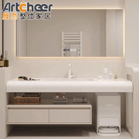 Kabinet Kamar Mandi Koleksi 2026 Menampilkan Kabinet Cermin Kamar Mandi Modern dengan Desain Kabinet Vanity Kamar Mandi LED yang Stylish