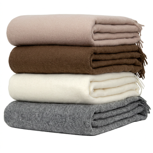 Solid Pattern <b>Wool</b> Fleece Relief Blankets 150x200 cm Portable Winter Machine Washable Navy Donated for Homeless Refugee Harshit - Product Image 1