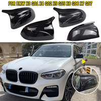 Convient pour BMW X3 G01 X4 G02 X5 G05 X6 G06 X7 G07 2018-2020, coque de rétroviseur style M, noir, look X3M, accessoires extérieurs
