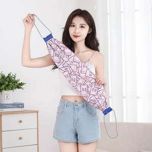 Serviette exfoliante double face en polyester et coton avec long manche pour hommes et femmes, outil de bain exfoliant - Product Image 2