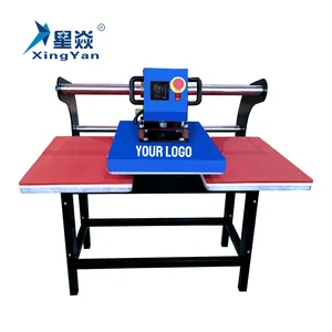 Xingyan Hot Sale 40*60Cm Pneumatische Dubbele Stations Groot Formaat Warmte Persmachine T-Shirt Drukpers Machine