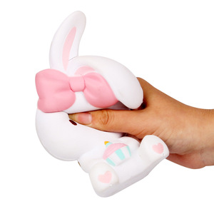 Pu Foam Bunny With Cake <b>Squishy</b> Toy For Kids 2 4 Years Unisex Fidget Toy - Product Image 4